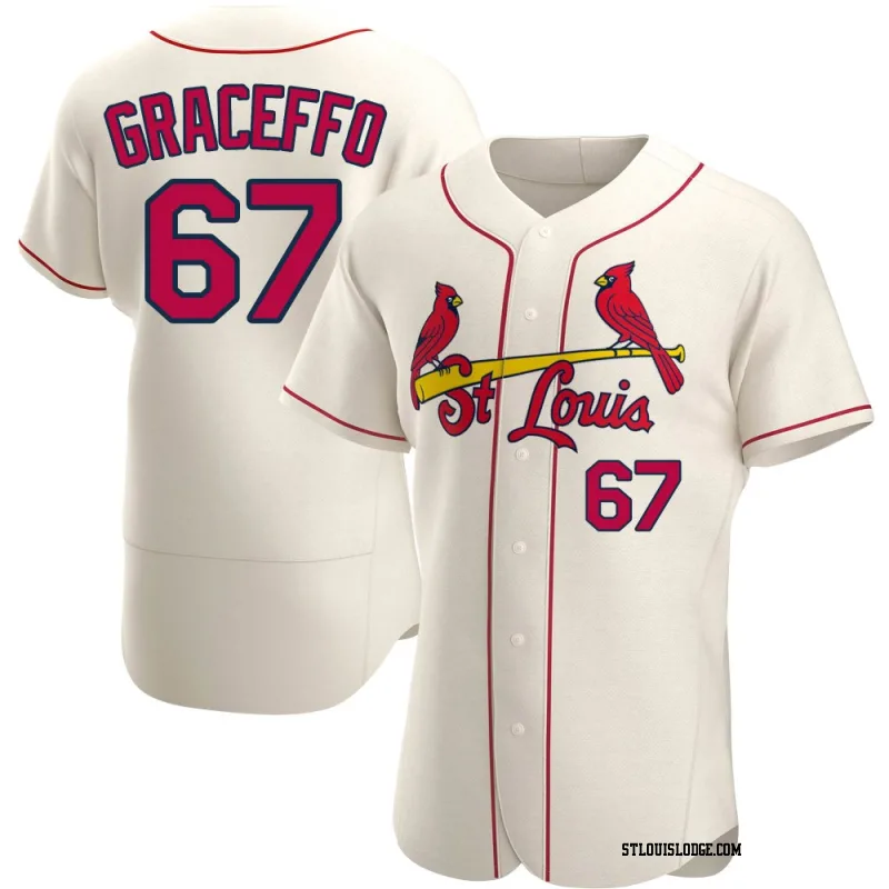 Men's St. Louis Cardinals Gordon Graceffo Authentic Cream Alternate Jersey