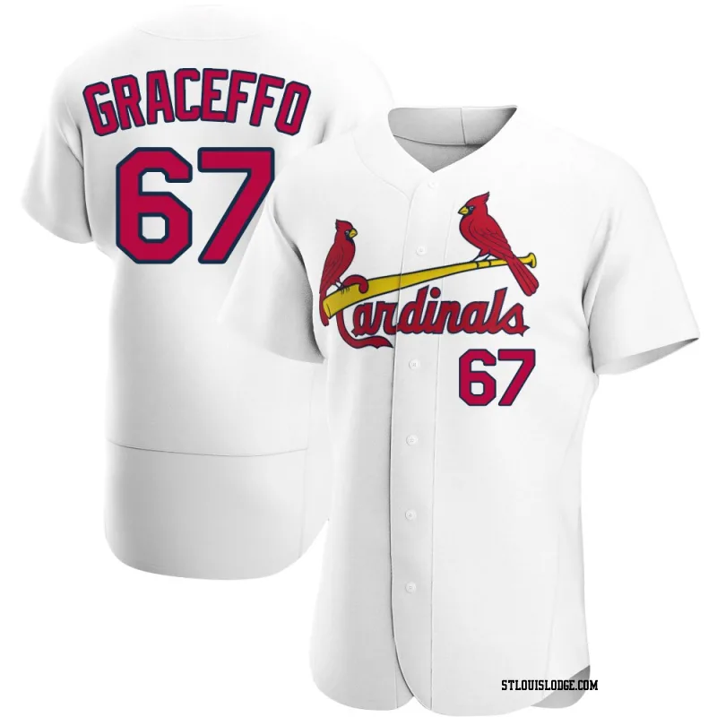 Men's St. Louis Cardinals Gordon Graceffo Authentic White Home Jersey