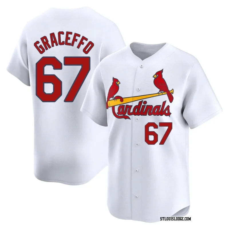 Men's St. Louis Cardinals Gordon Graceffo Limited White Home Jersey