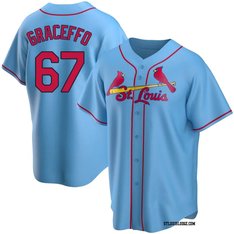 Men's St. Louis Cardinals Gordon Graceffo Replica Light Blue Alternate Jersey