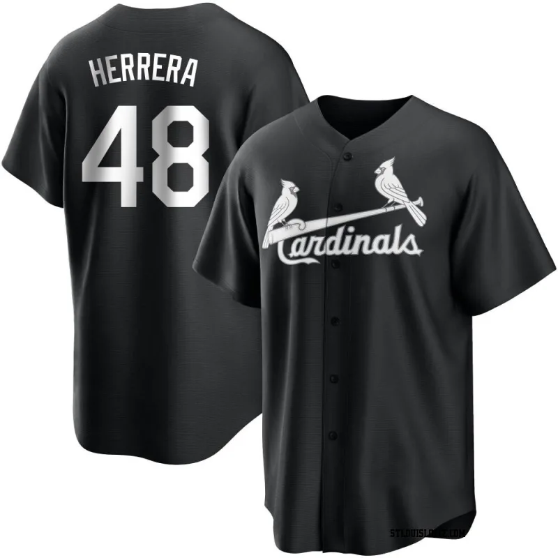 Men's St. Louis Cardinals Ivan Herrera Replica Black/White Jersey