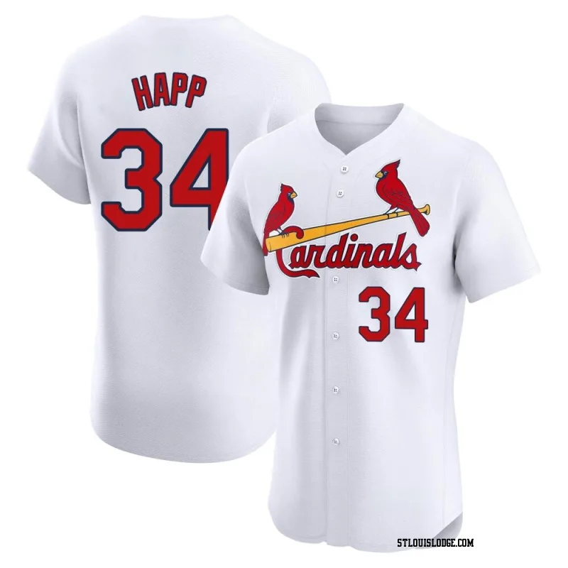 Men's St. Louis Cardinals J.A. Happ Elite White Home Jersey