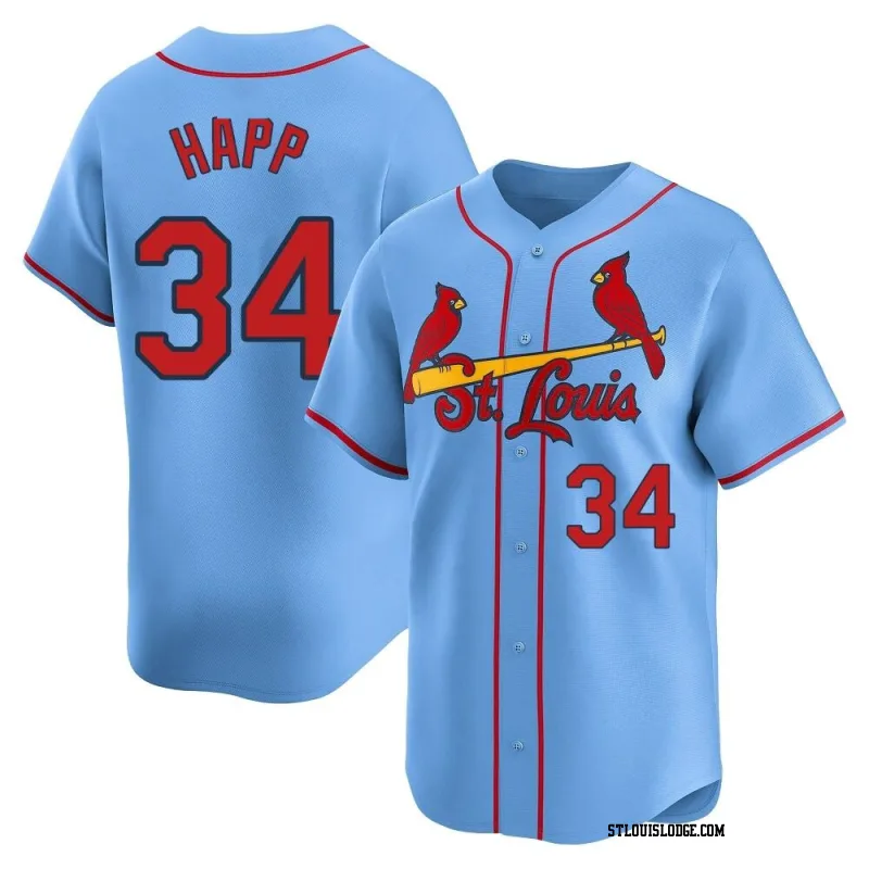 Men's St. Louis Cardinals J.A. Happ Limited Light Blue Alternate Jersey