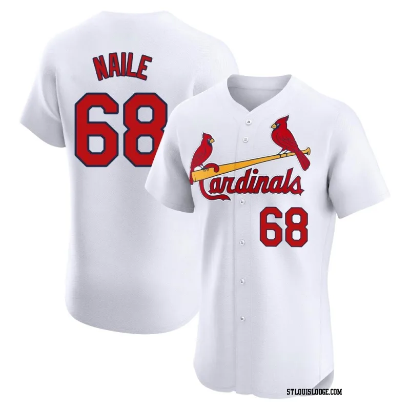 Men's St. Louis Cardinals James Naile Elite White Home Jersey