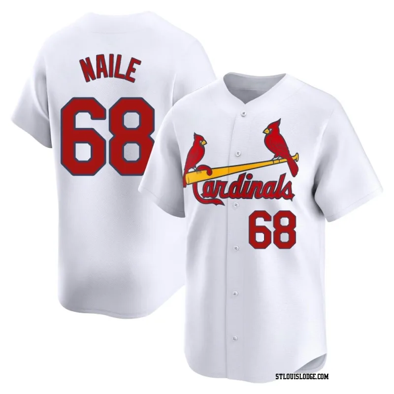 Men's St. Louis Cardinals James Naile Limited White Home Jersey