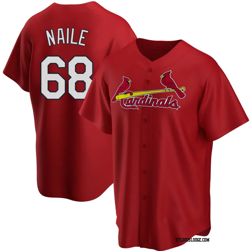 Men's St. Louis Cardinals James Naile Replica Red Alternate Jersey