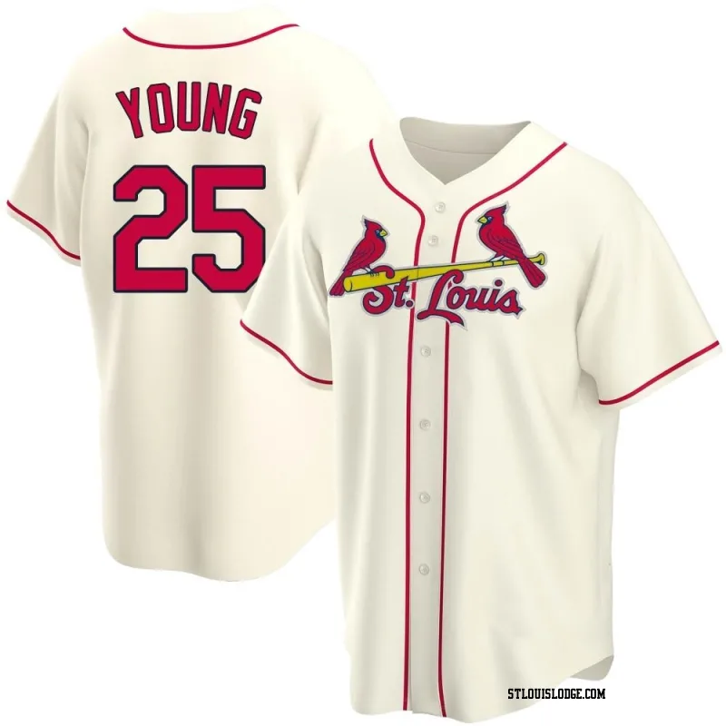 Men's St. Louis Cardinals Jared Young Replica Cream Alternate Jersey