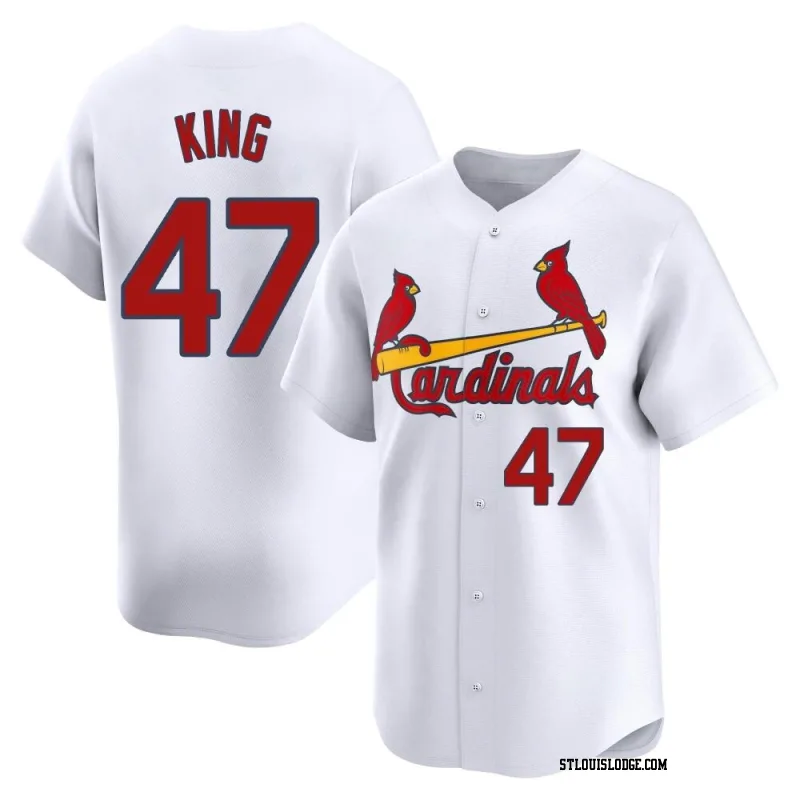 Men's St. Louis Cardinals John King Limited White Home Jersey