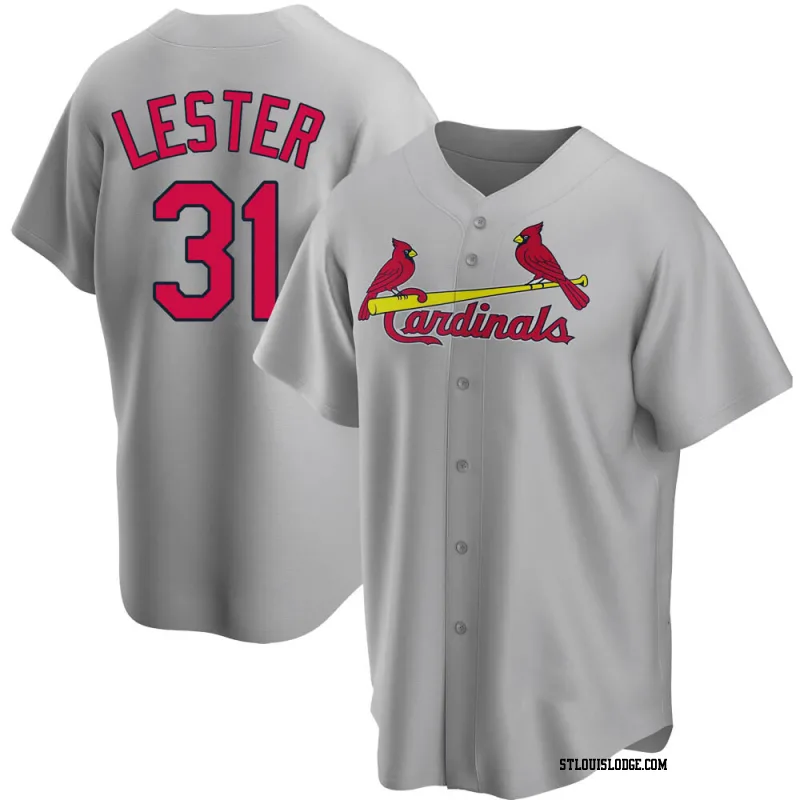 Men's St. Louis Cardinals Jon Lester Replica Gray Road Jersey