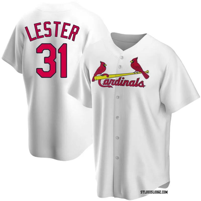 Men's St. Louis Cardinals Jon Lester Replica White Home Jersey