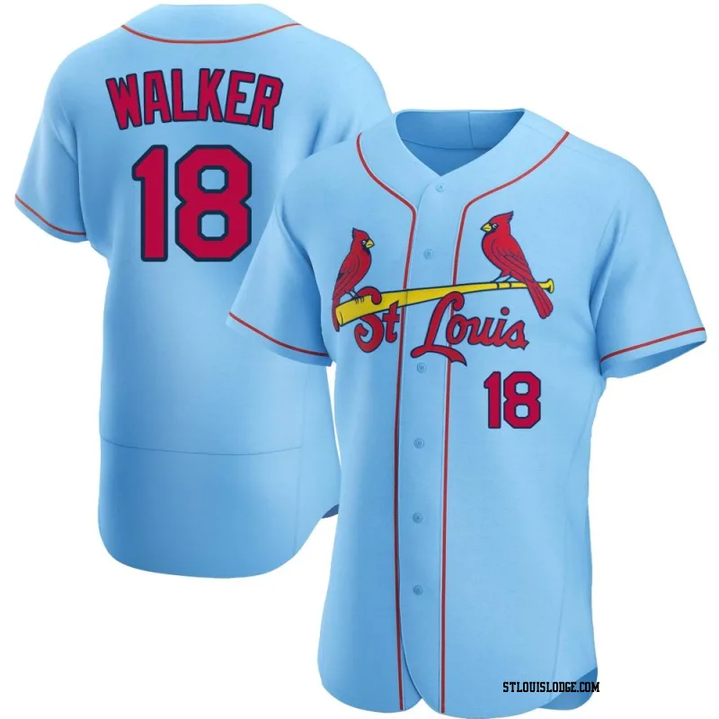 Men's St. Louis Cardinals Jordan Walker Authentic Light Blue Alternate Jersey