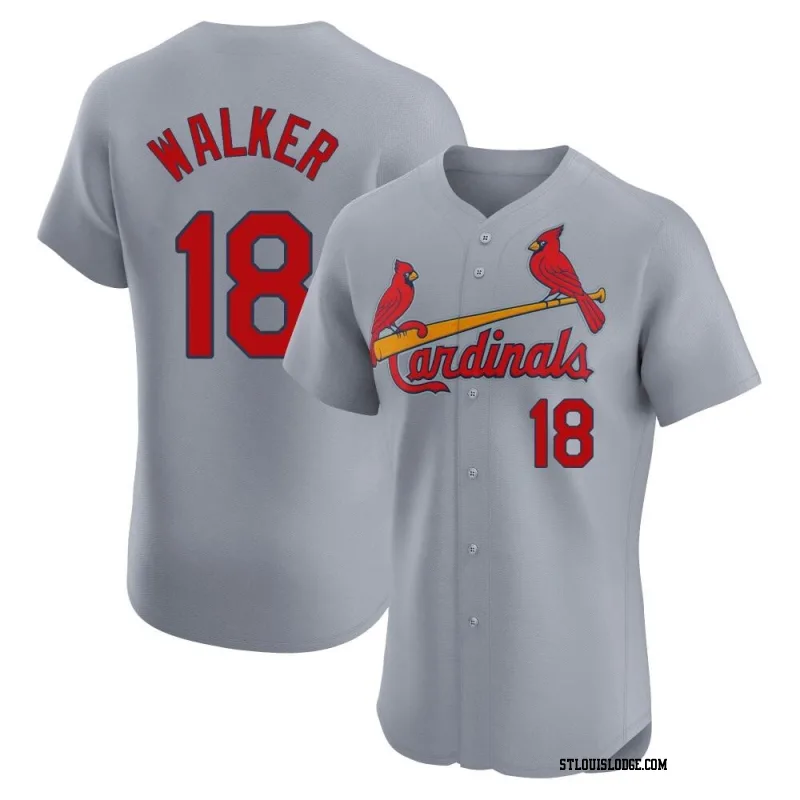 Men's St. Louis Cardinals Jordan Walker Elite Gray Road Jersey