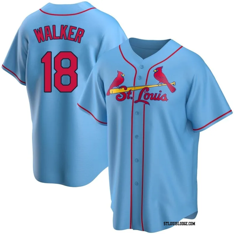 Men's St. Louis Cardinals Jordan Walker Replica Light Blue Alternate Jersey