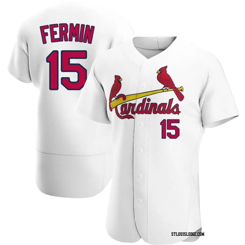 Men's St. Louis Cardinals Jose Fermin Authentic White Home Jersey