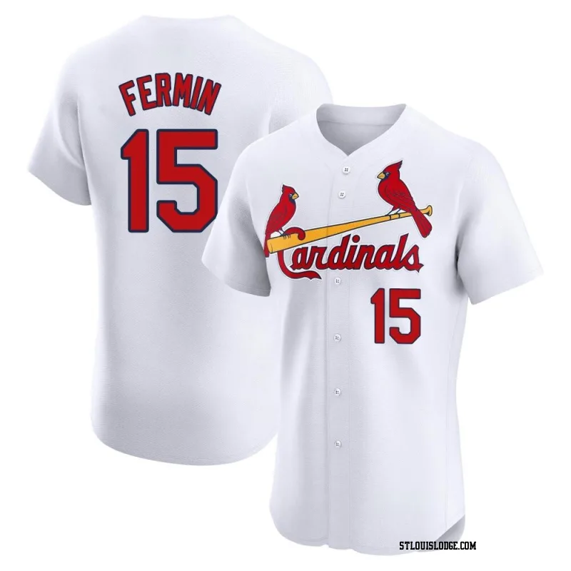 Men's St. Louis Cardinals Jose Fermin Elite White Home Jersey