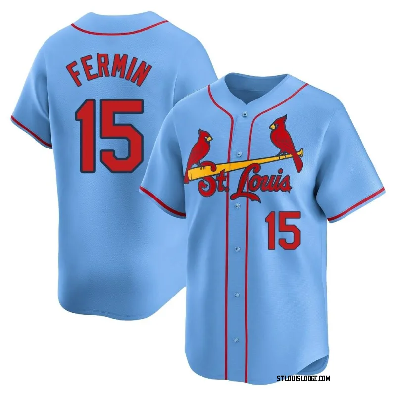 Men's St. Louis Cardinals Jose Fermin Limited Light Blue Alternate Jersey