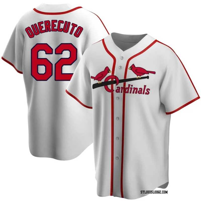 Men's St. Louis Cardinals Juniel Querecuto White Home Cooperstown Collection Jersey