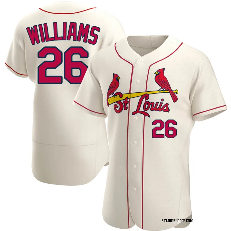 Men's St. Louis Cardinals Justin Williams Authentic Cream Alternate Jersey