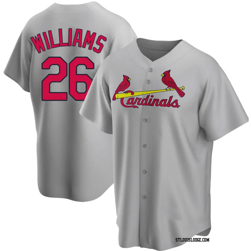 Men's St. Louis Cardinals Justin Williams Replica Gray Road Jersey