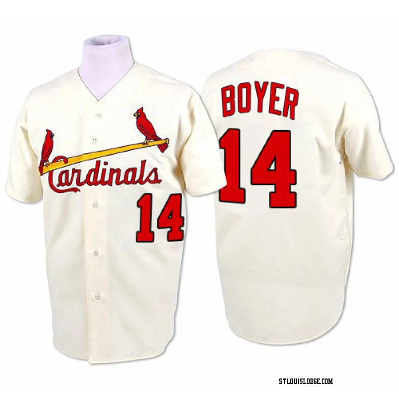 Men's St. Louis Cardinals Ken Boyer Authentic Cream 1964 Throwback Jersey