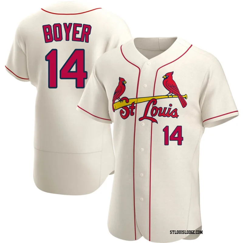 Men's St. Louis Cardinals Ken Boyer Authentic Cream Alternate Jersey