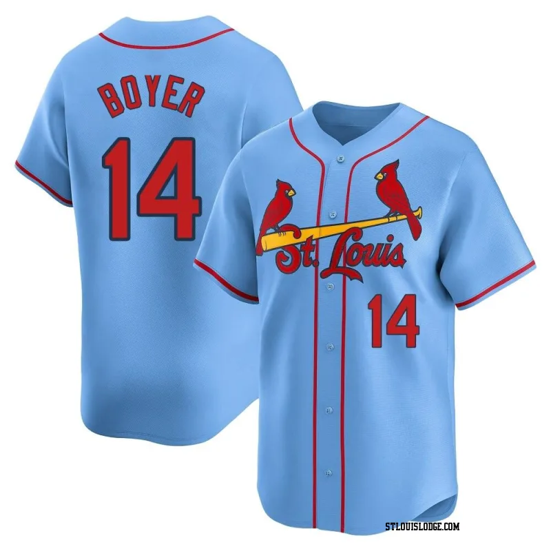 Men's St. Louis Cardinals Ken Boyer Limited Light Blue Alternate Jersey