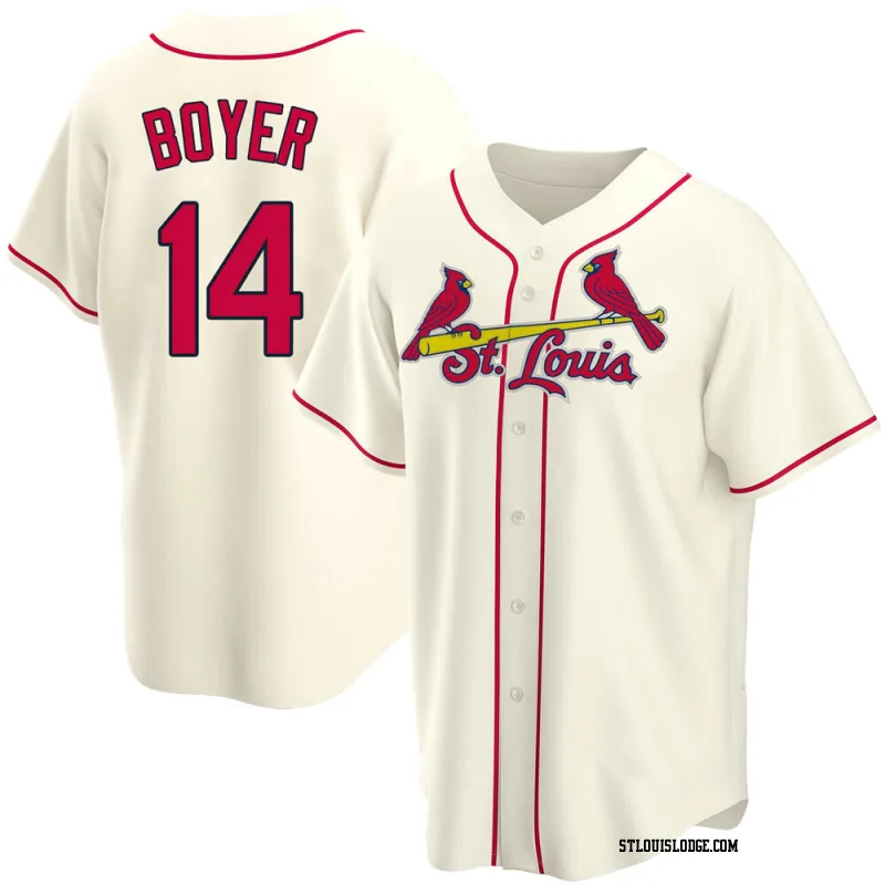 Men's St. Louis Cardinals Ken Boyer Replica Cream Alternate Jersey