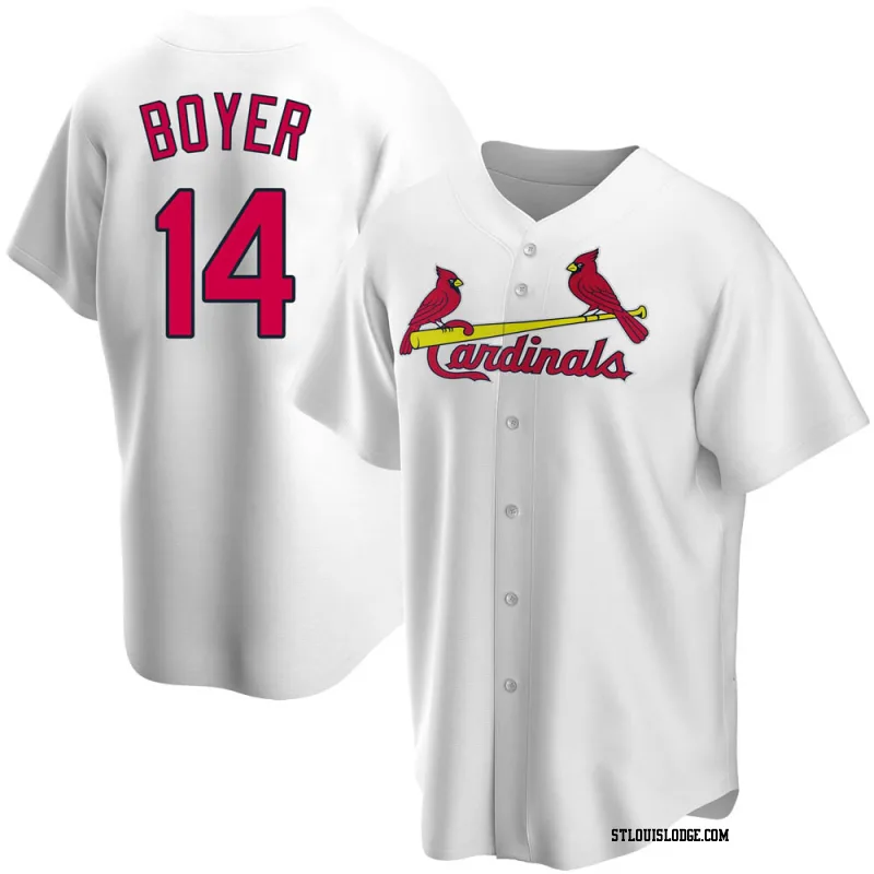 Men's St. Louis Cardinals Ken Boyer Replica White Home Jersey