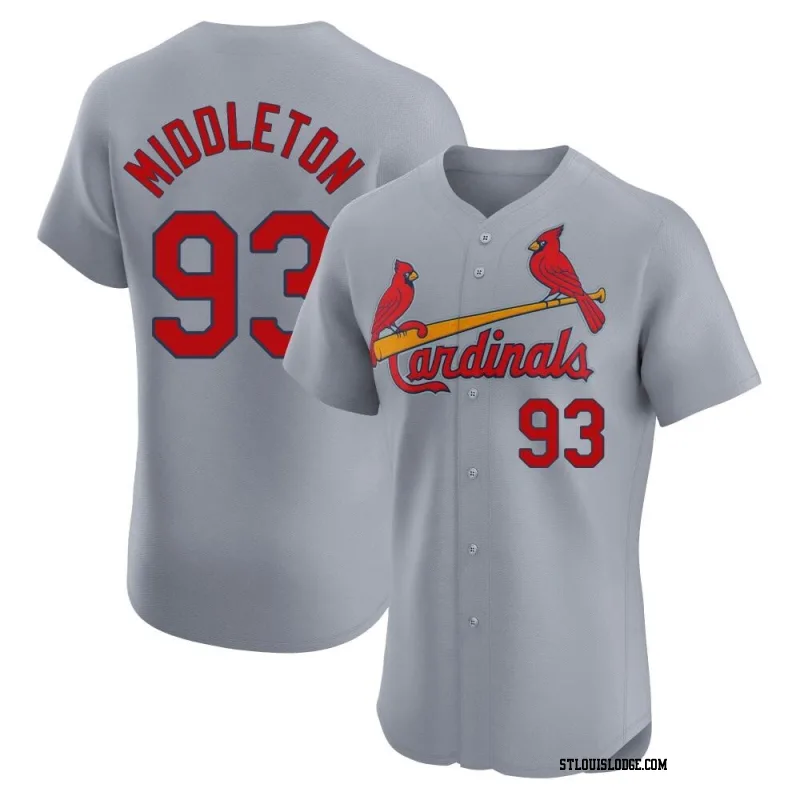 Men's St. Louis Cardinals Keynan Middleton Elite Gray Road Jersey