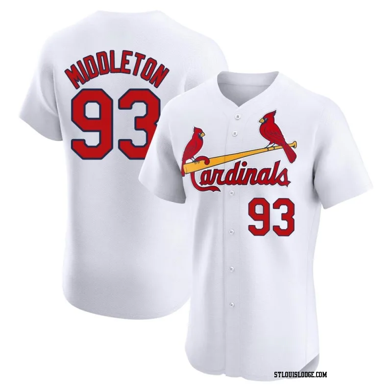 Men's St. Louis Cardinals Keynan Middleton Elite White Home Jersey