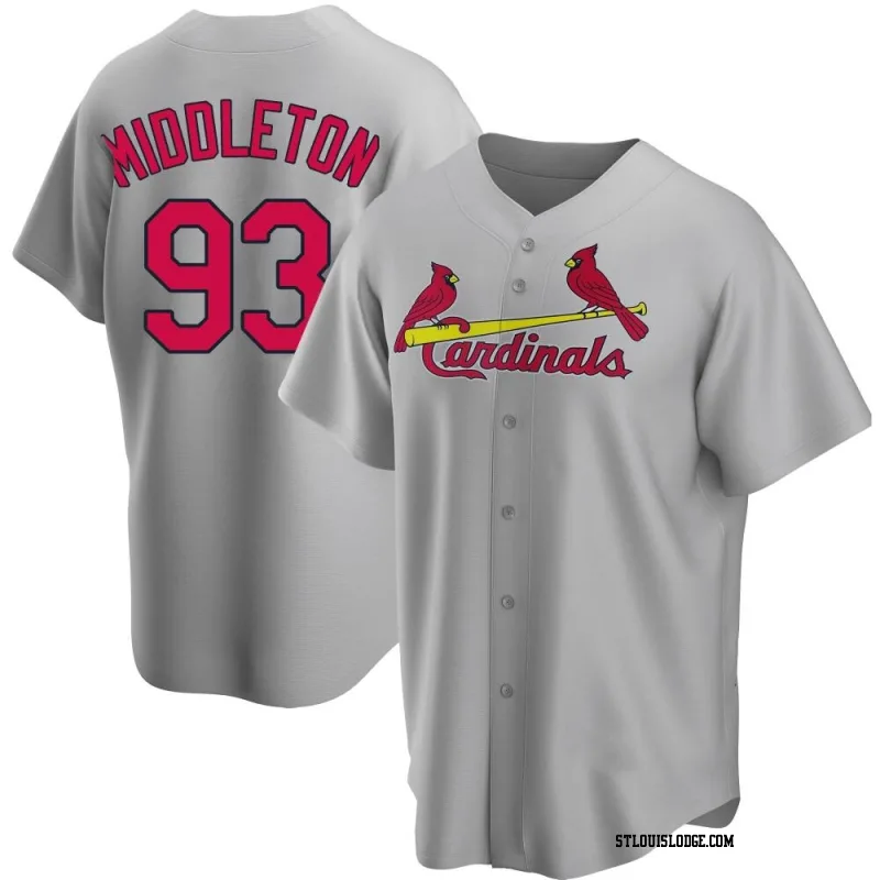 Men's St. Louis Cardinals Keynan Middleton Replica Gray Road Jersey