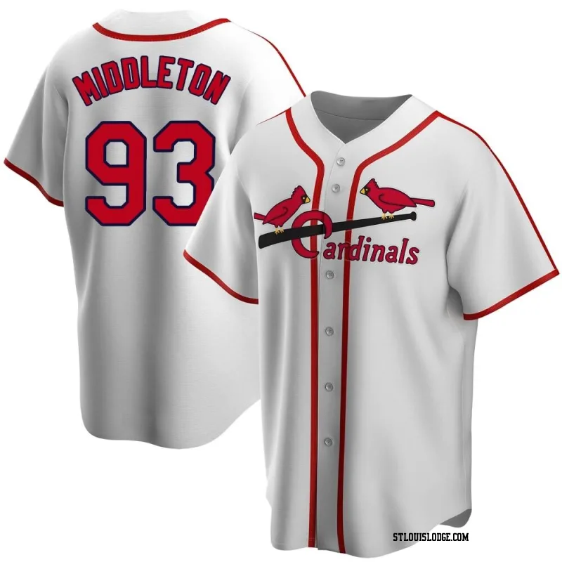 Men's St. Louis Cardinals Keynan Middleton White Home Cooperstown Collection Jersey