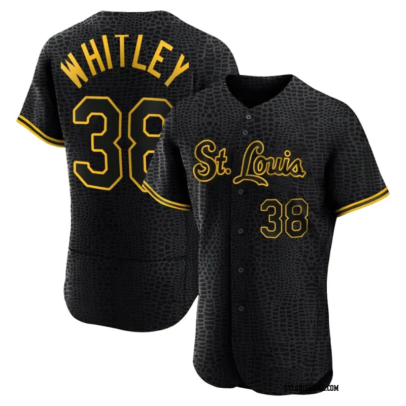 Men's St. Louis Cardinals Kodi Whitley Authentic Black Snake Skin City Jersey