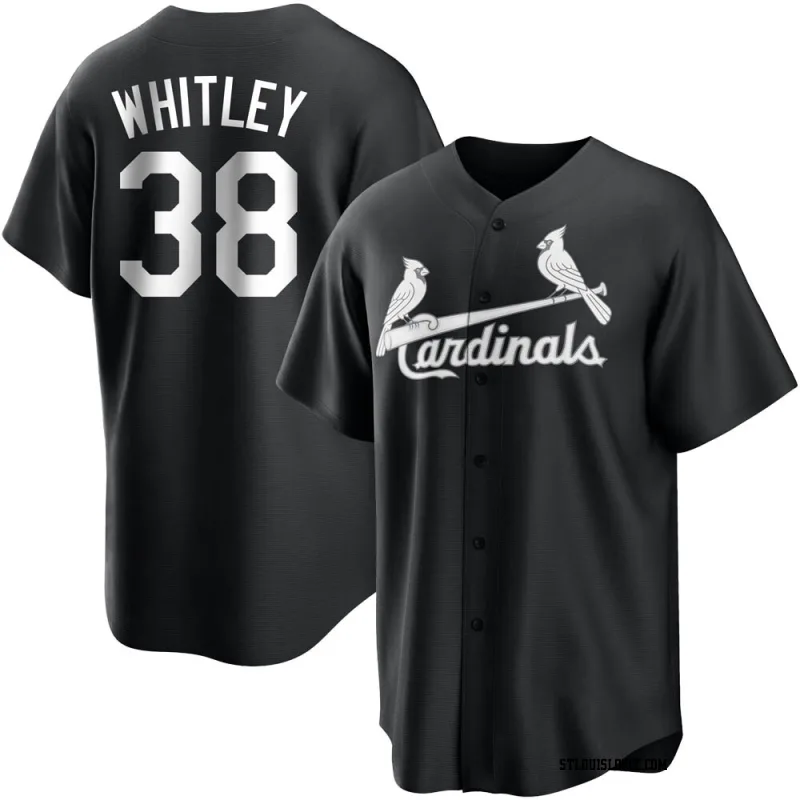 Men's St. Louis Cardinals Kodi Whitley Replica Black/White Jersey