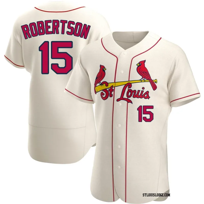 Men's St. Louis Cardinals Kramer Robertson Authentic Cream Alternate Jersey