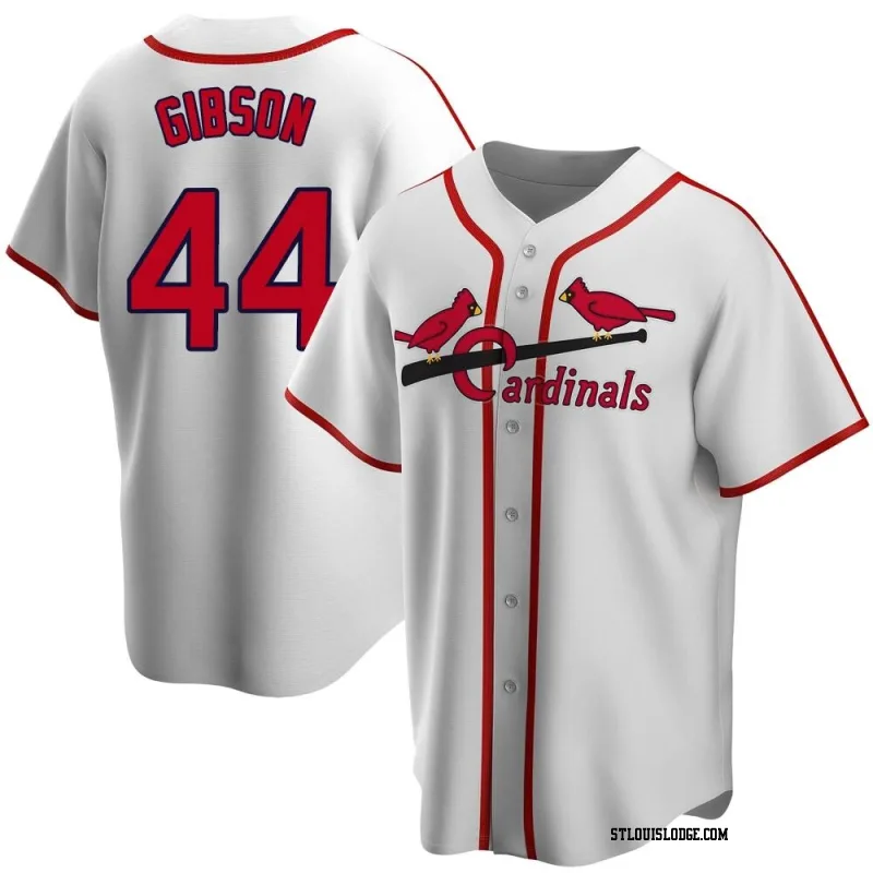 Men's St. Louis Cardinals Kyle Gibson White Home Cooperstown Collection Jersey