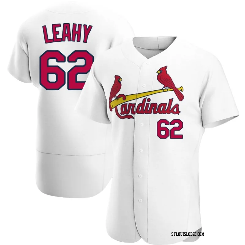 Men's St. Louis Cardinals Kyle Leahy Authentic White Home Jersey