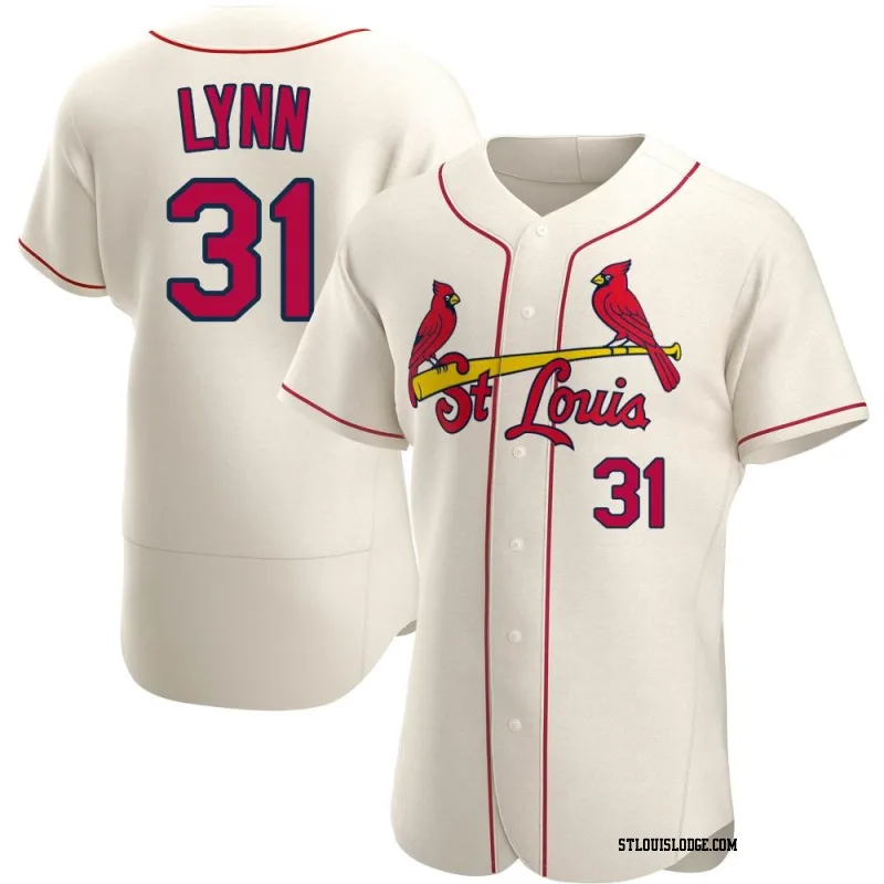 Men's St. Louis Cardinals Lance Lynn Authentic Cream Alternate Jersey