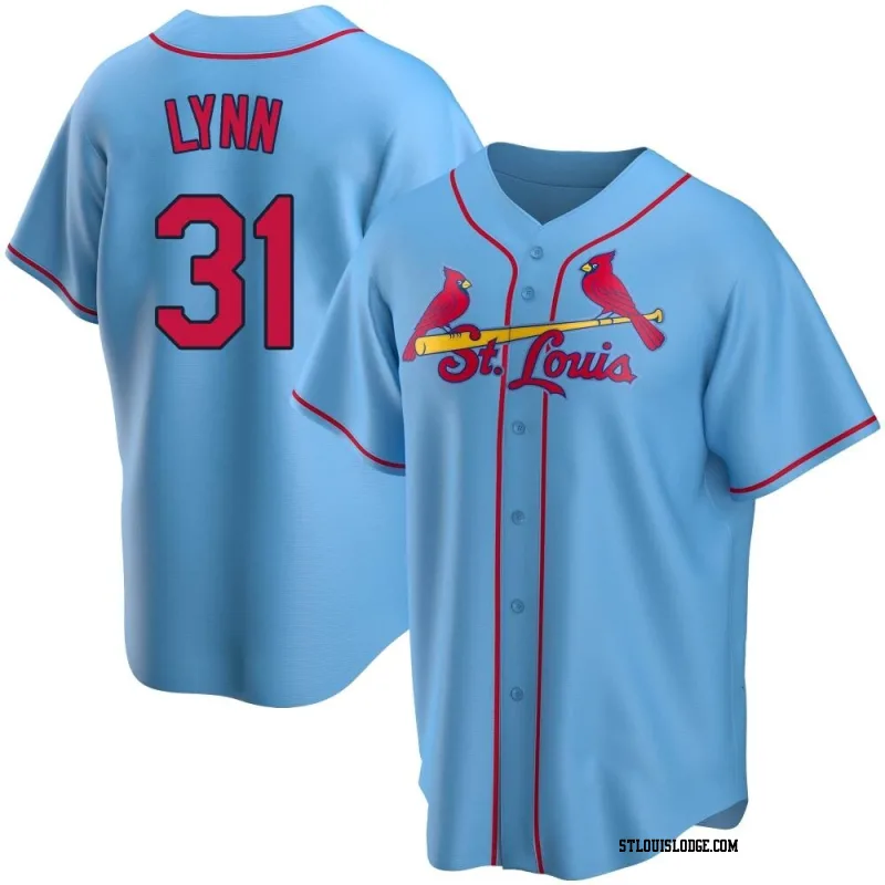 Men's St. Louis Cardinals Lance Lynn Replica Light Blue Alternate Jersey