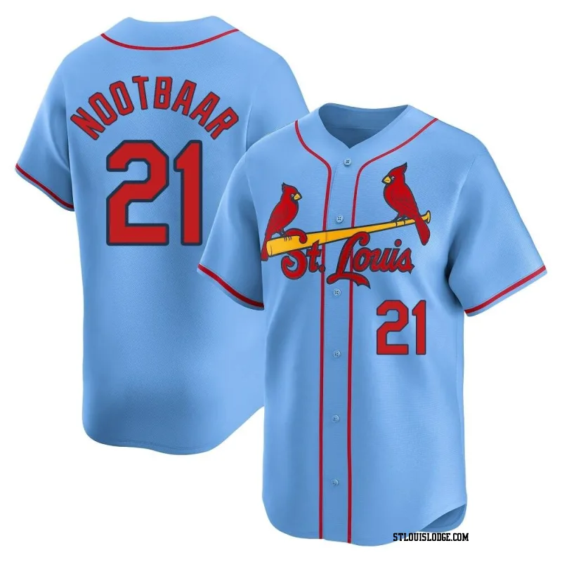 Men's St. Louis Cardinals Lars Nootbaar Limited Light Blue Alternate Jersey