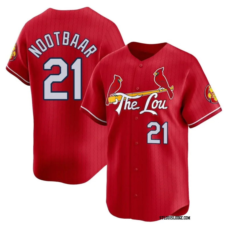 Men's St. Louis Cardinals Lars Nootbaar Limited Red 2024 City Connect Jersey