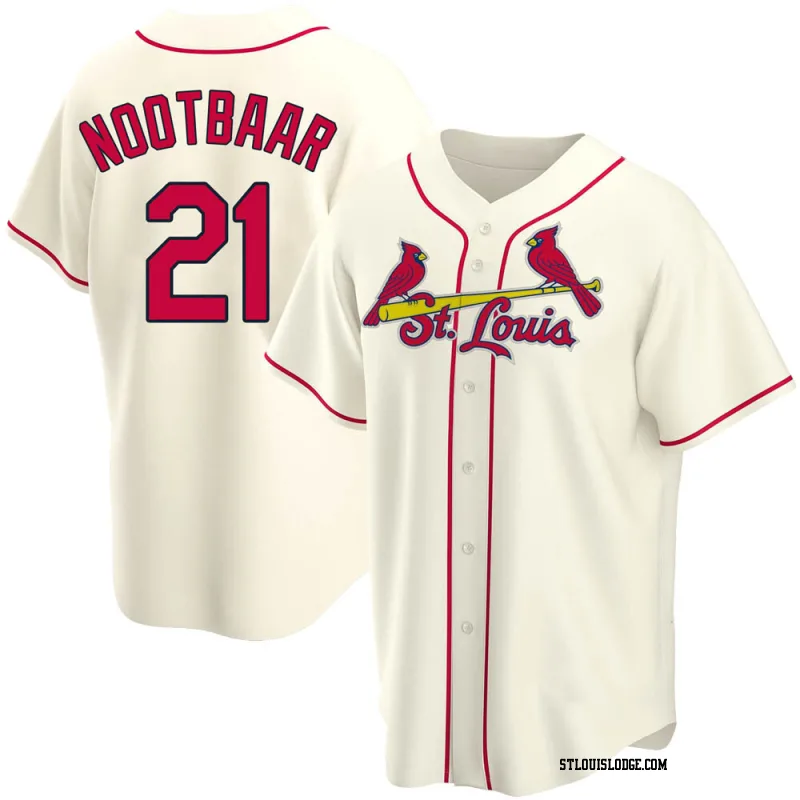 Men's St. Louis Cardinals Lars Nootbaar Replica Cream Alternate Jersey