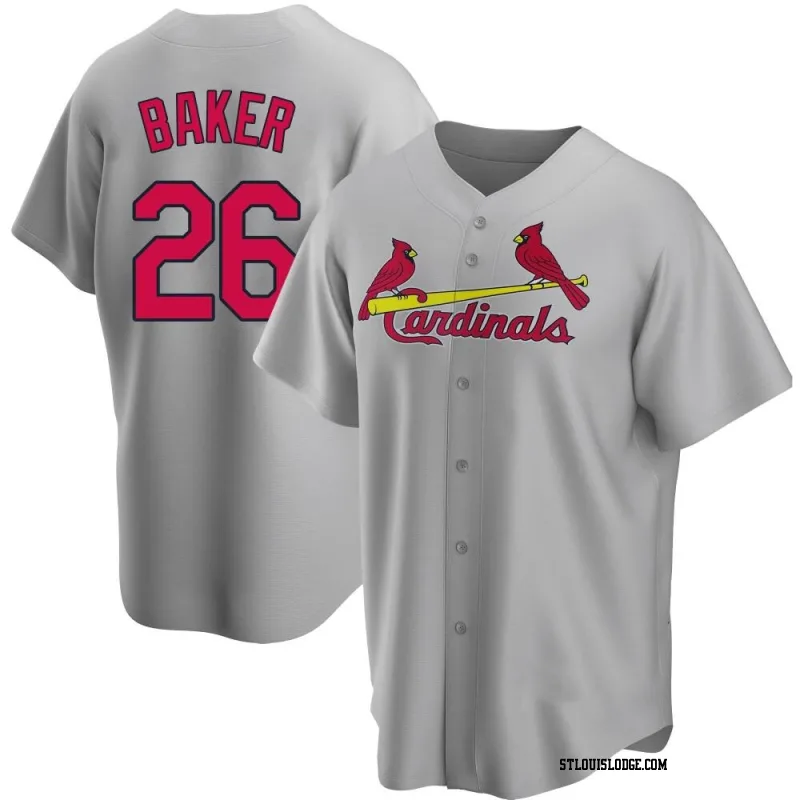 Men's St. Louis Cardinals Luken Baker Replica Gray Road Jersey