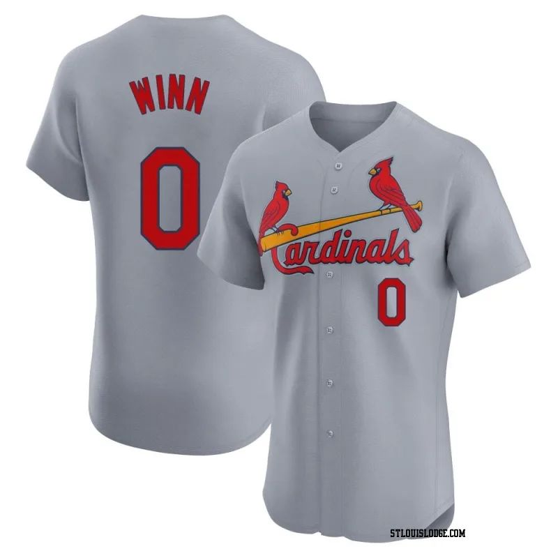 Men's St. Louis Cardinals Masyn Winn Elite Gray Road Jersey