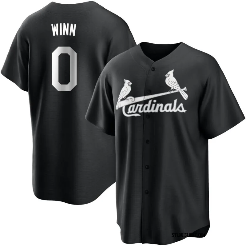 Men's St. Louis Cardinals Masyn Winn Replica Black/White Jersey