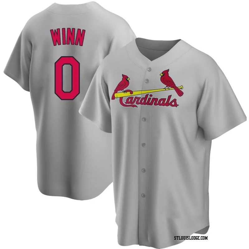 Men's St. Louis Cardinals Masyn Winn Replica Gray Road Jersey