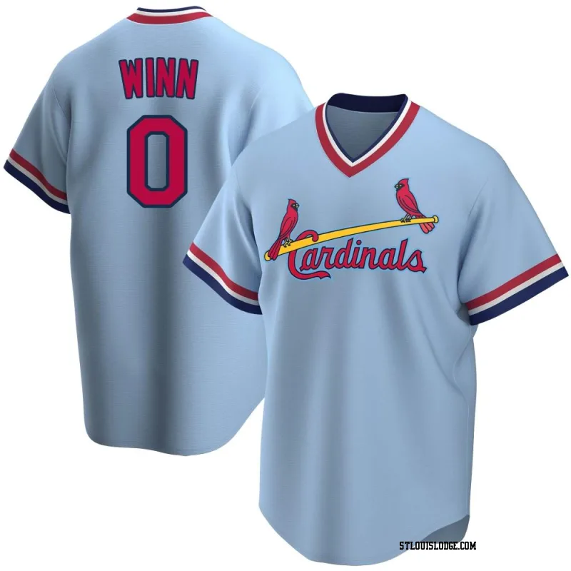 Men's St. Louis Cardinals Masyn Winn Replica Light Blue Road Cooperstown Collection Jersey