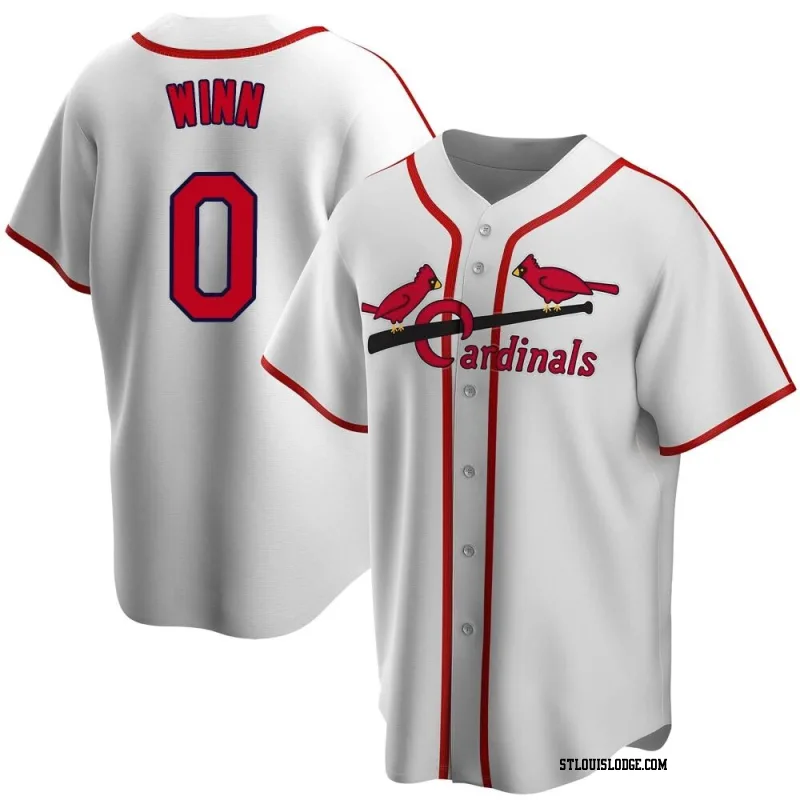 Men's St. Louis Cardinals Masyn Winn White Home Cooperstown Collection Jersey