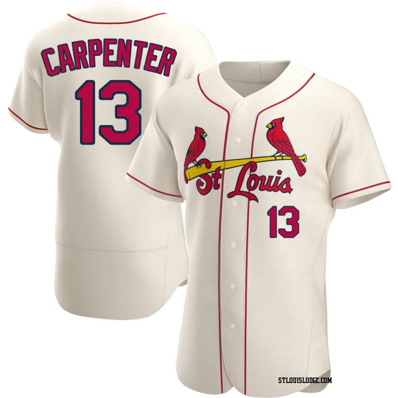 Men's St. Louis Cardinals Matt Carpenter Authentic Cream Alternate Jersey