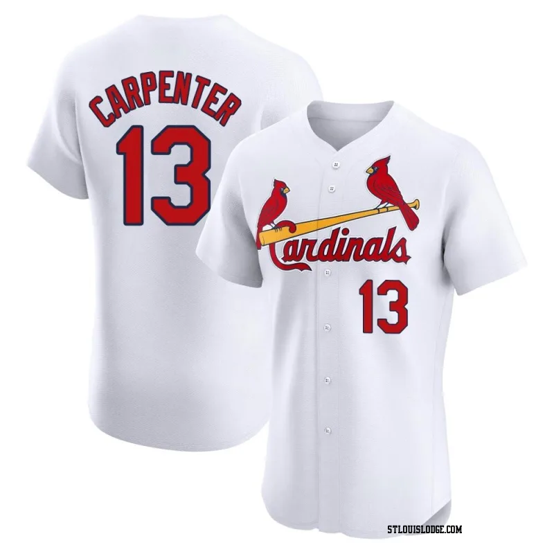 Men's St. Louis Cardinals Matt Carpenter Elite White Home Jersey